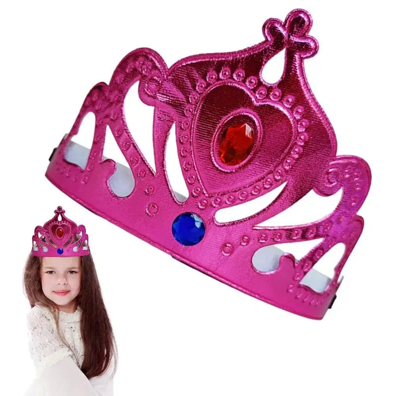 

Costume Crown Adjustable Non-woven Birthday Party Crown Kids Party Crown For Birthday King Kids Shower Birthday Party Decoration