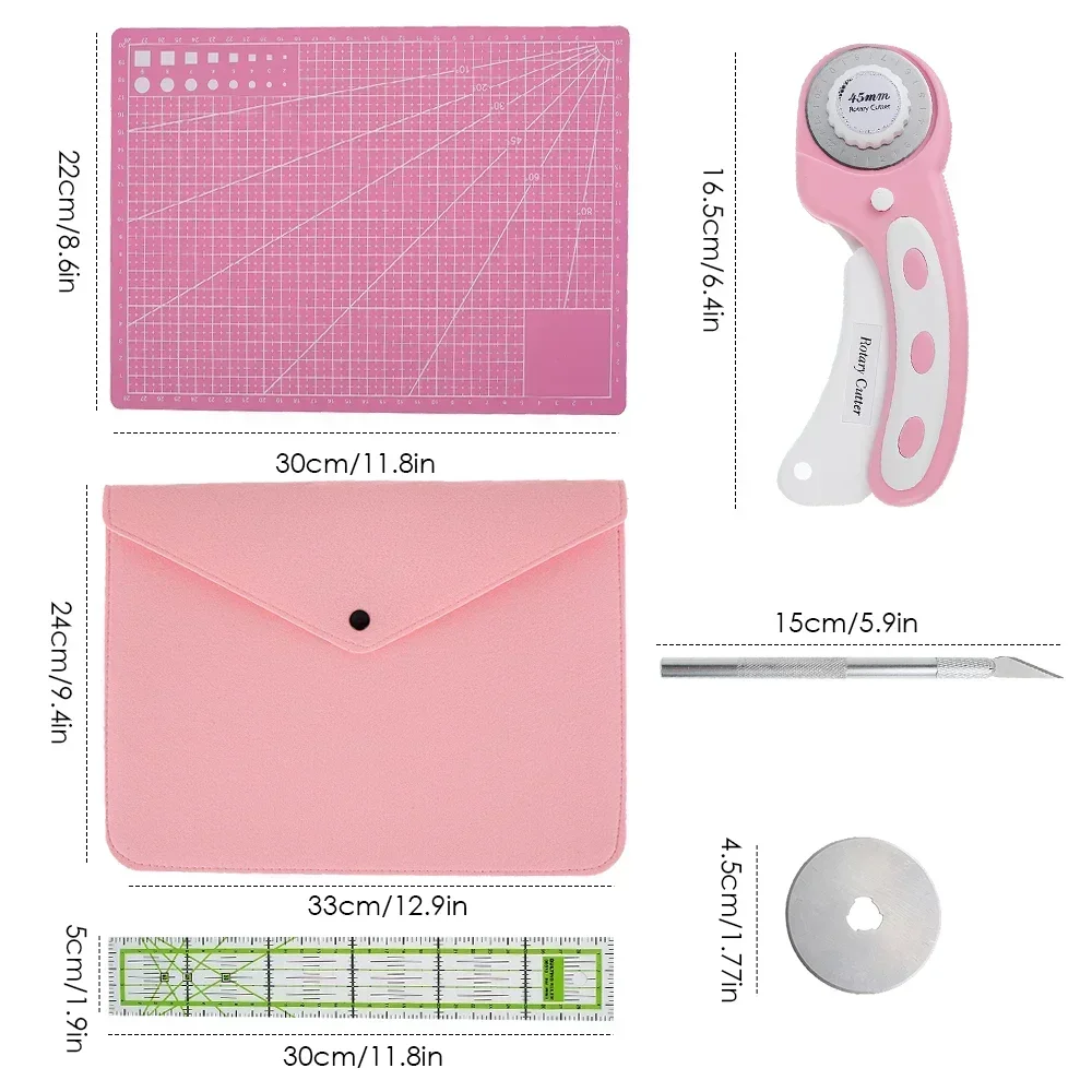 45 мм Вращающийся тканевый резак режущий инструмент лезвия для ткани зажимы