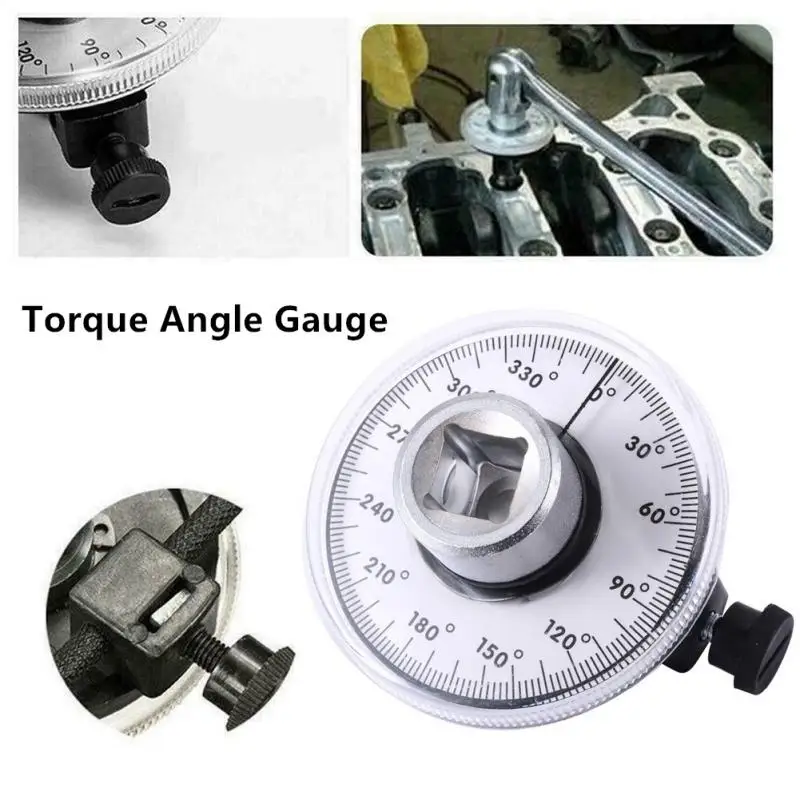 

Torque Car Torque Angle Gauge 1/2" Torque Watchband Scale 360 Degree Rotating Wrench Angle Measurement Repair Tool