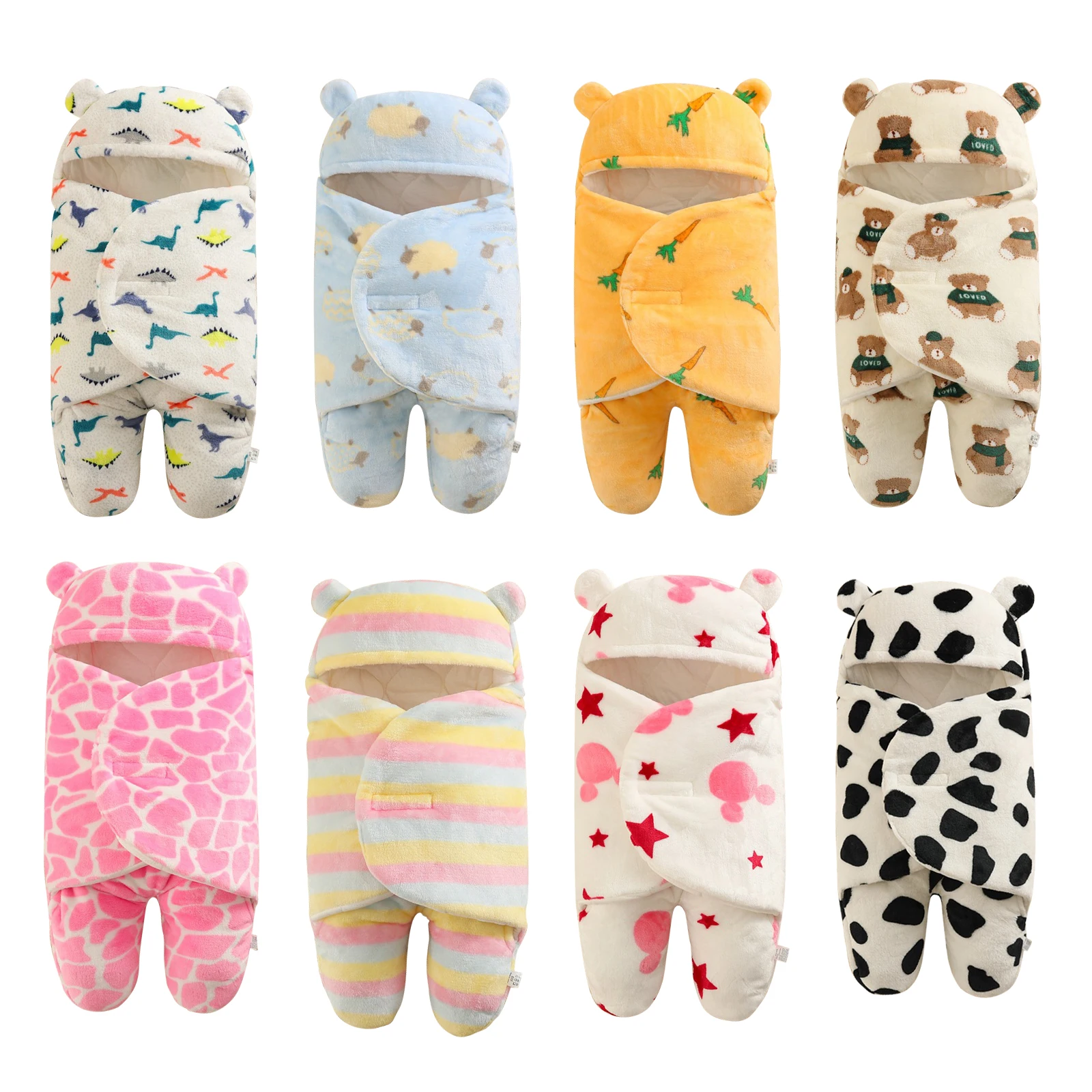 

Baby Sleeping Bag Newborn Flannel Thickened Split Legs Anti-kick Sleepsacks Infant Wrap Blankets Sleep Sack For Babies 0-6 Month