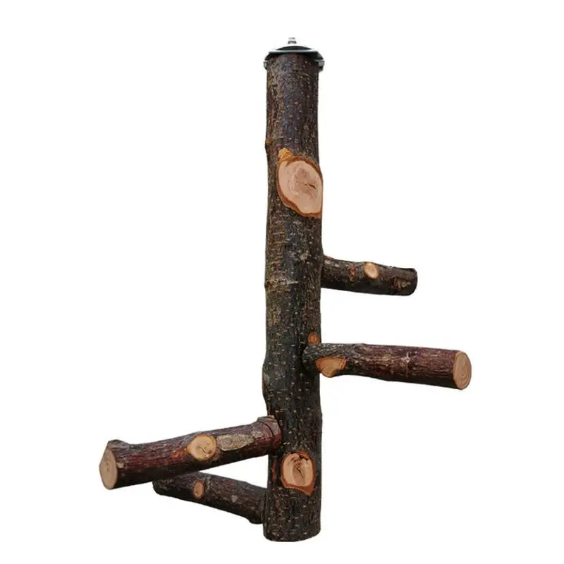 

Деревянная вилка для домашних животных, дерево, ветка, подставка, игрушка, попугай, окунь для птицы, деревянная подставка для птиц, окунь, пал...