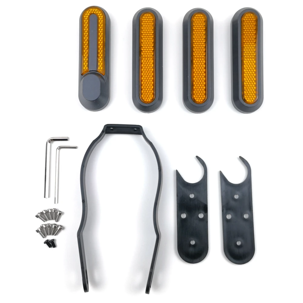 

Крышка для защиты двигателя электроскутера Xiaomi PRO2, Светоотражающая полоса, Скоба для брызговиков, желтая