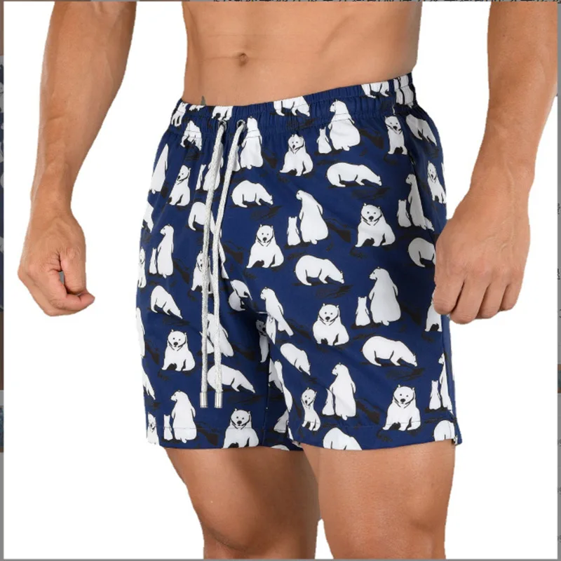 

Men's Outdoor Sports Shorts Summer Fitness Single Layer Breathable Five Point Beach Pants