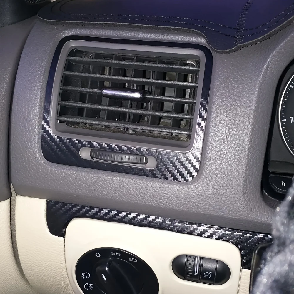 Фото Для Volkswagen Golf 5 GTI MK5 4-дверный интерьер с центральным управлением 3D 5D наклейки из углеродного волокна наклейки аксессуары для стайлинга автомобилей №5