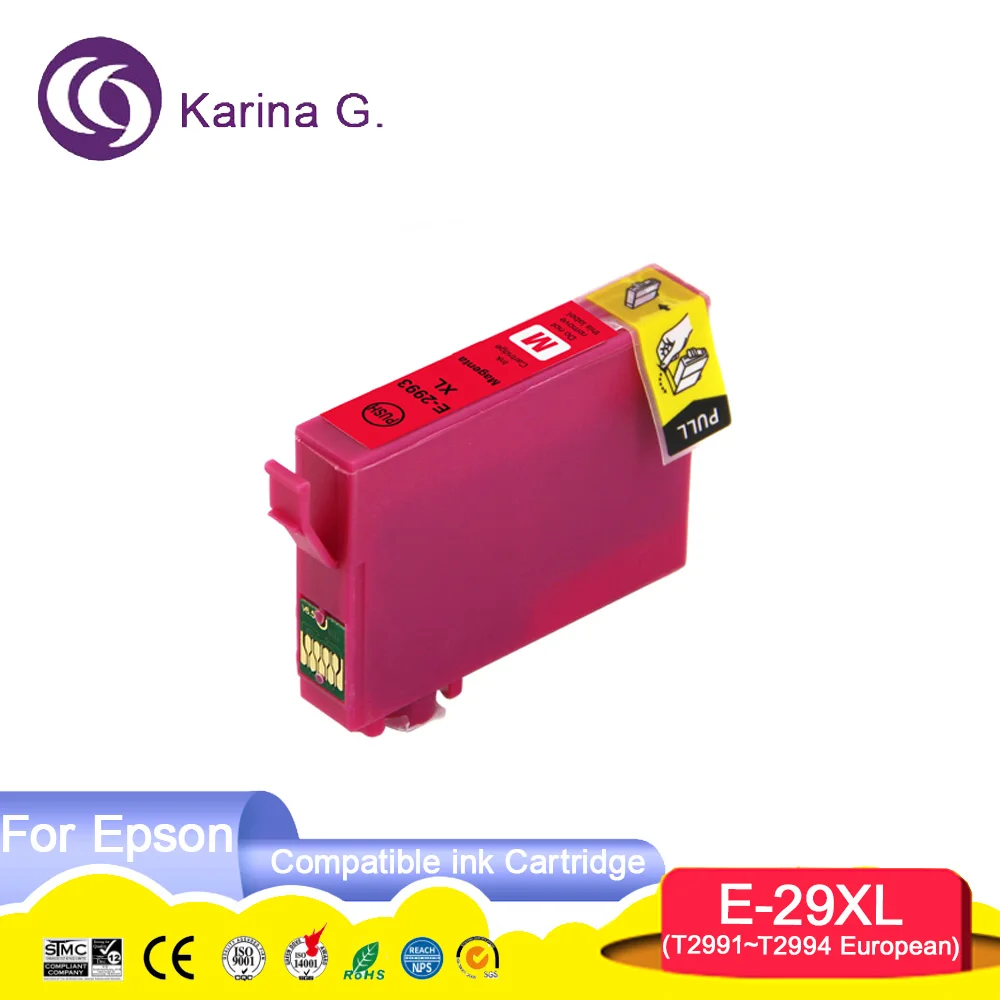 Фото Европейский 29XL 29XL T29XL T2991 T2992 T2993 T2994 Совместимый цветной струйный картридж для принтера Epson XP255 XP-235 XP-332 №4