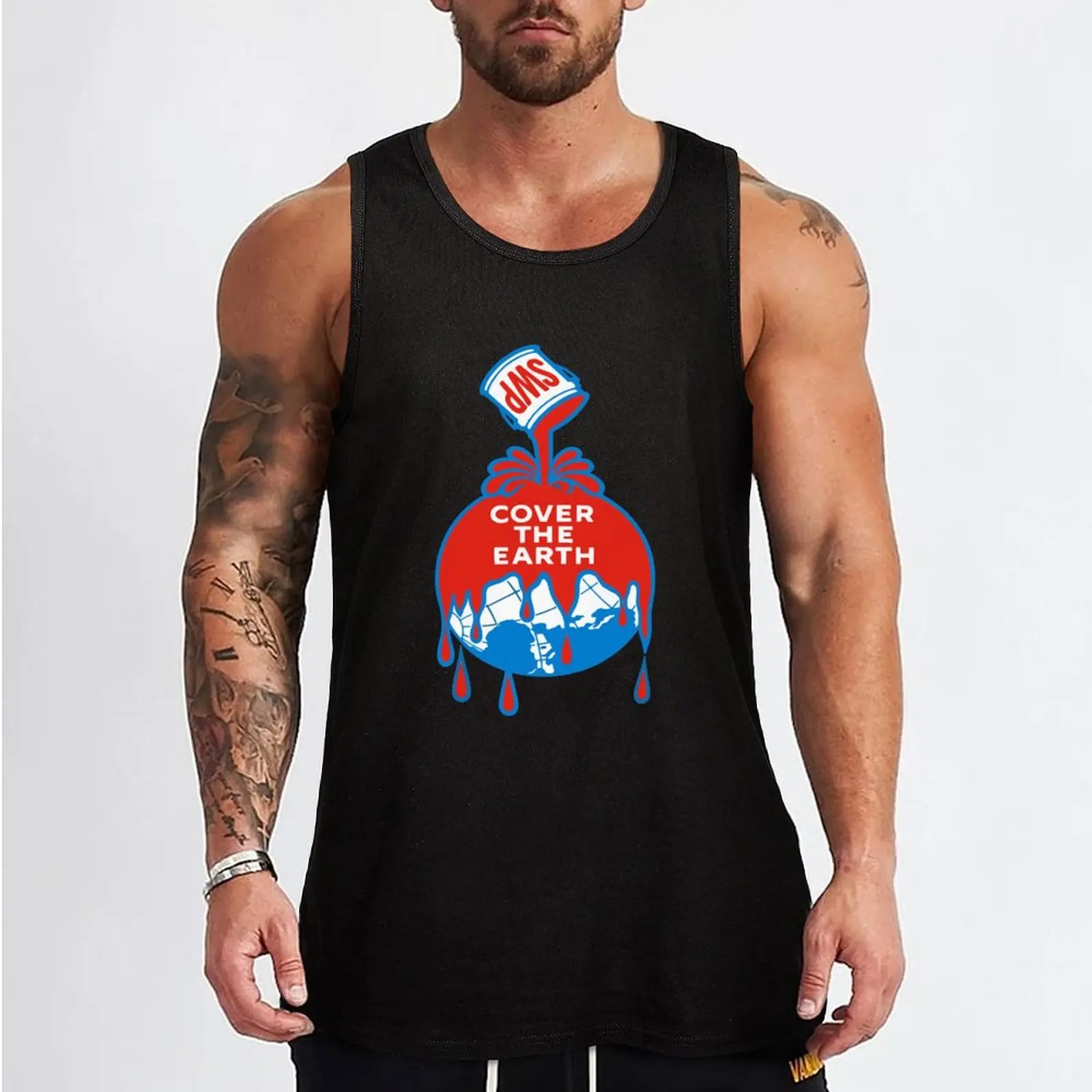 Sherwin Williams Cover The Earth Essential Tank Top Мужская летняя футболка без рукавов жилеты
