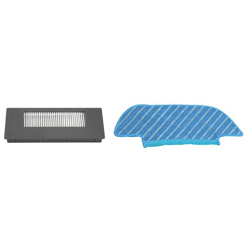 

1set Sponge Filter for Ecovacs Deebot 900 901 M88 & 6Pcs Mop Cloth Pad for ECOVACS DEEBOT OZMO Slim 10 DK33 DK35