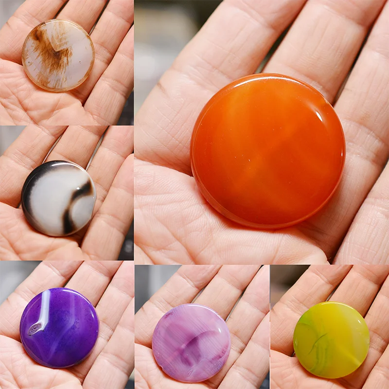 FLTMRH 40 мм естественная фотокамера с кабошоном без отверстия для изготовления ювелирных изделий