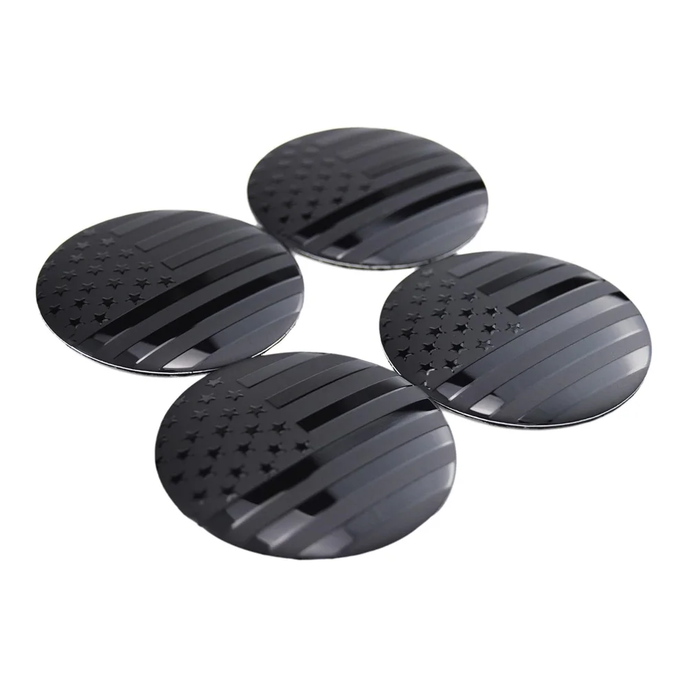 Черные наклейки с эмблемой американского флага США 4x56 мм 2 дюйма