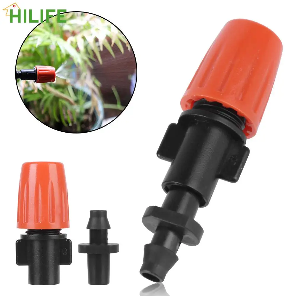 

100Pcs Atomizing Sprinkler 1/4" Nozzle Dripper Watering Sprayer for Flower Beds Vegetable Garden Drip Irrigation System