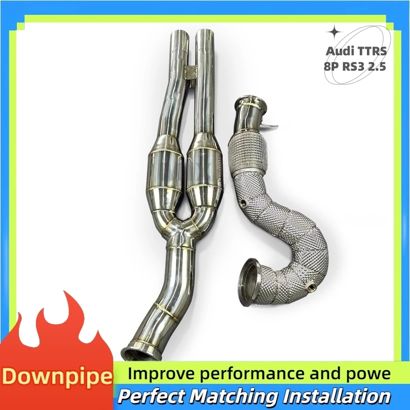 Выхлопная труба из нержавеющей стали для Audi TTRS 8P RS3 2 5 TFSI EVO (EA855) 2017 +