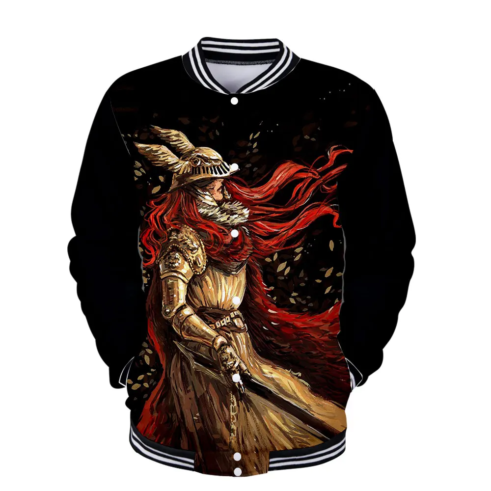 

2022 Spring and Autumn New LIANSHUO Men's and Women's V-neck Casual Sports Jacket Top Shirt 3D Printing Baseball Uniform