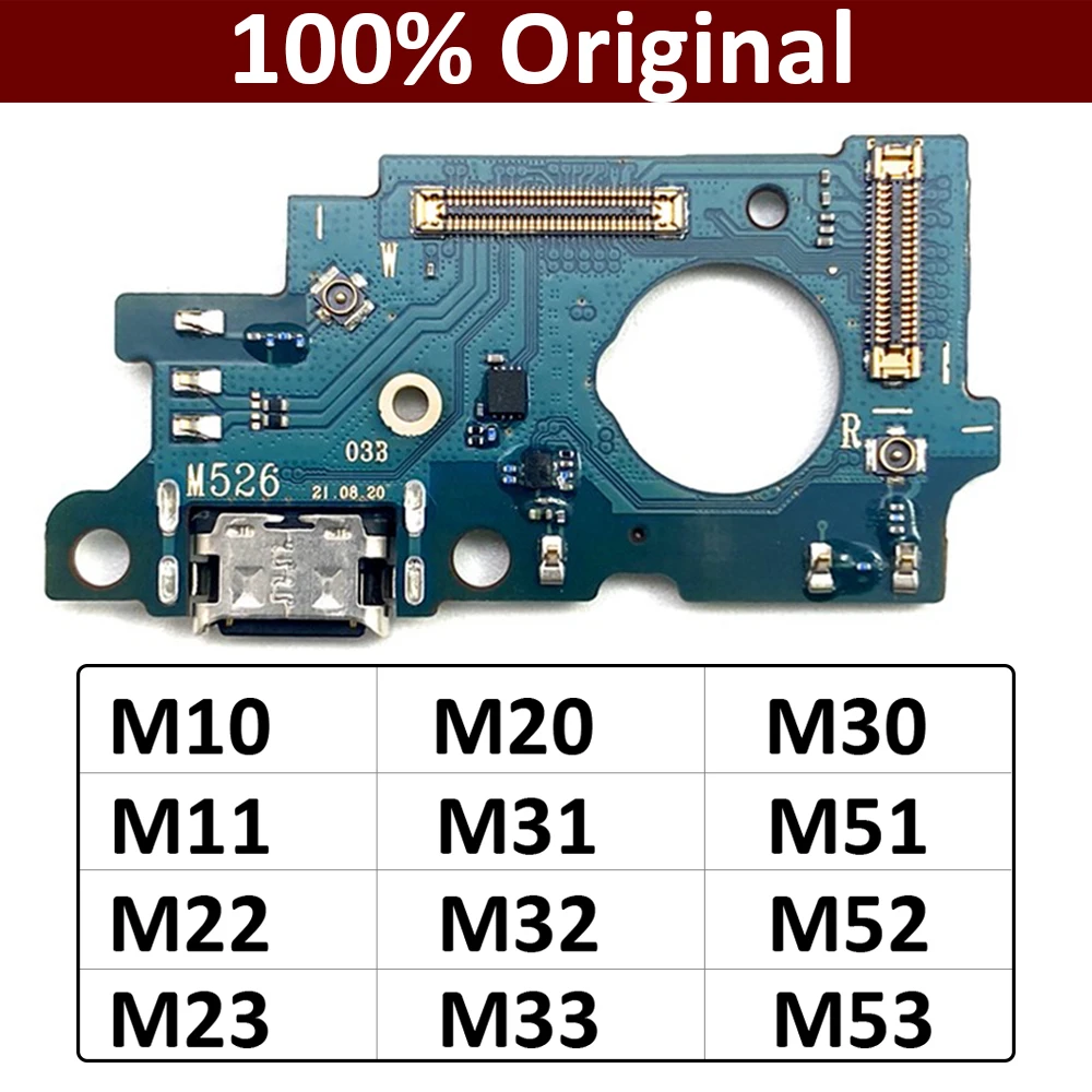 

Original For Samsung Galaxy M10 M20 M30 M11 M31 M51 M22 M32 M52 M23 M33 M53 5G USB Charging Board Port Dock Connector Flex Cable