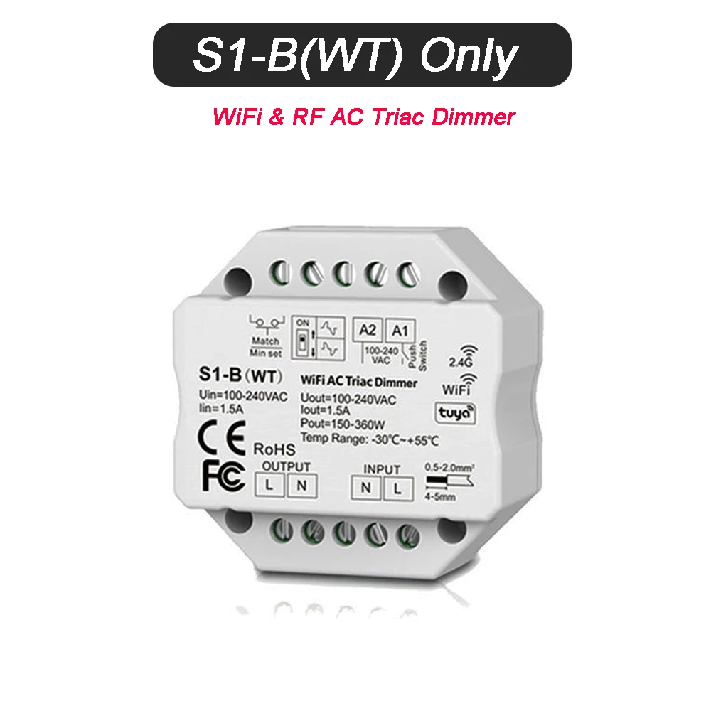 

Tuya Smart Life Wi-Fi RF Диммер