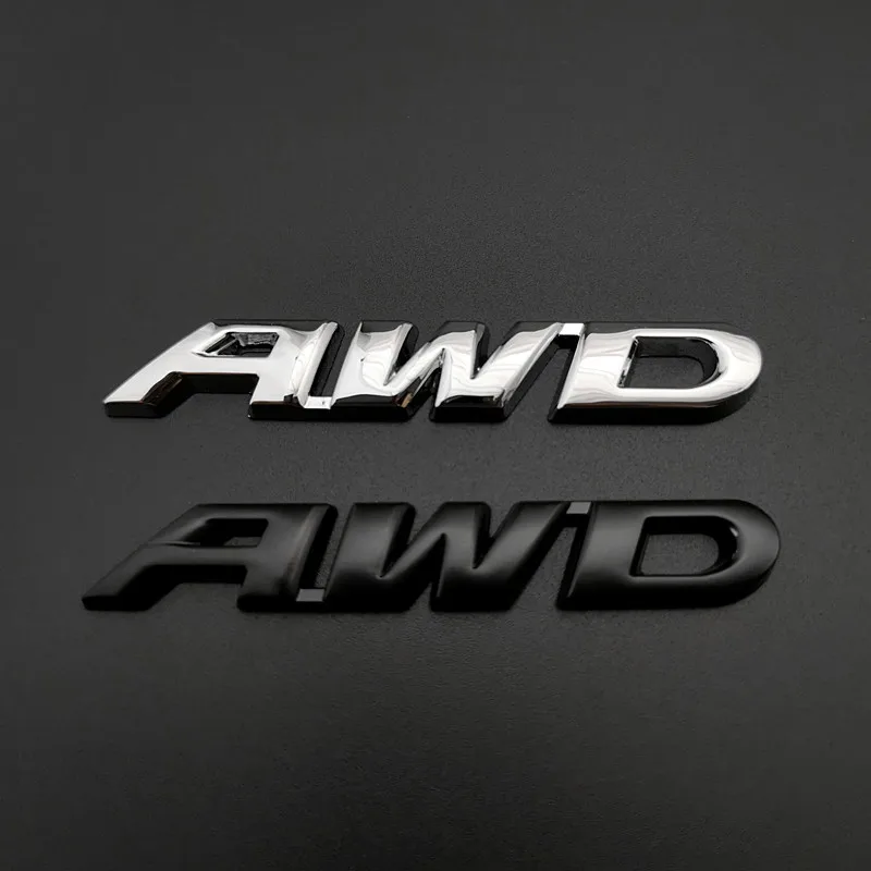 3D металлический значок AWD для кузова автомобиля, эмблема декаля для полного привода 4WD SUV Off Road для Toyota Impreza Subaru Honda V6 on.