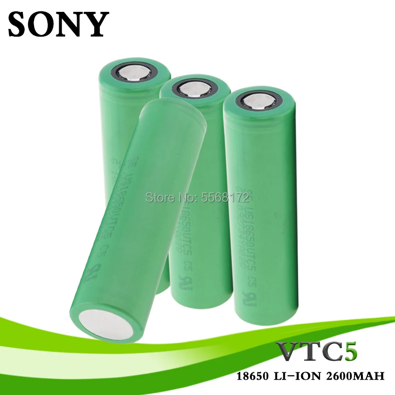 

SONY 18650 lithium Li-po battery 2600mAh VTC5 30A High Drain 18650 Li-ion Lithium Rechargeable Battery For Flashlight batteries