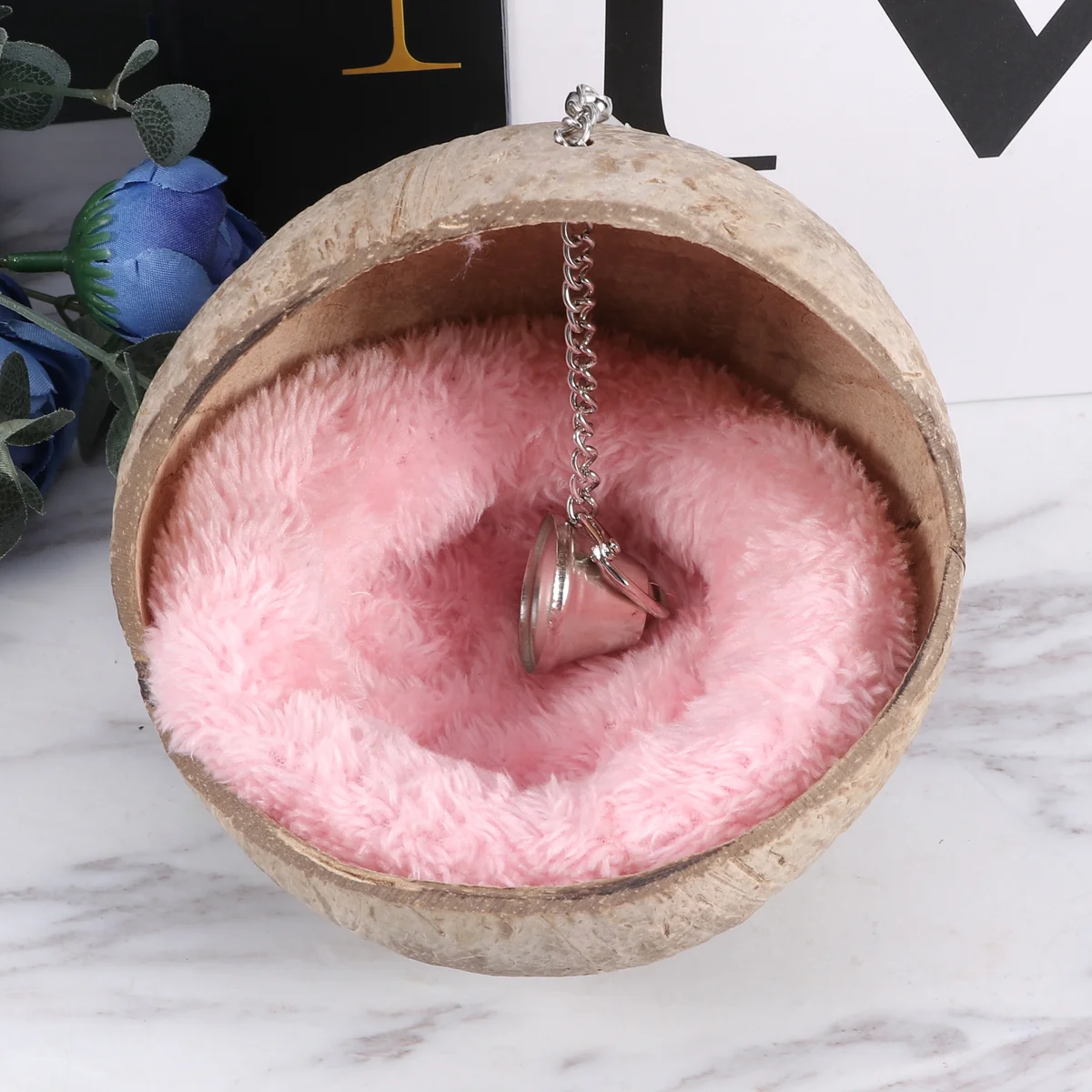 

Hamstercomfortable Pet Cage Shell House Sleeping Bedsmall Ceramic Cooling Supply Bedding Hideout