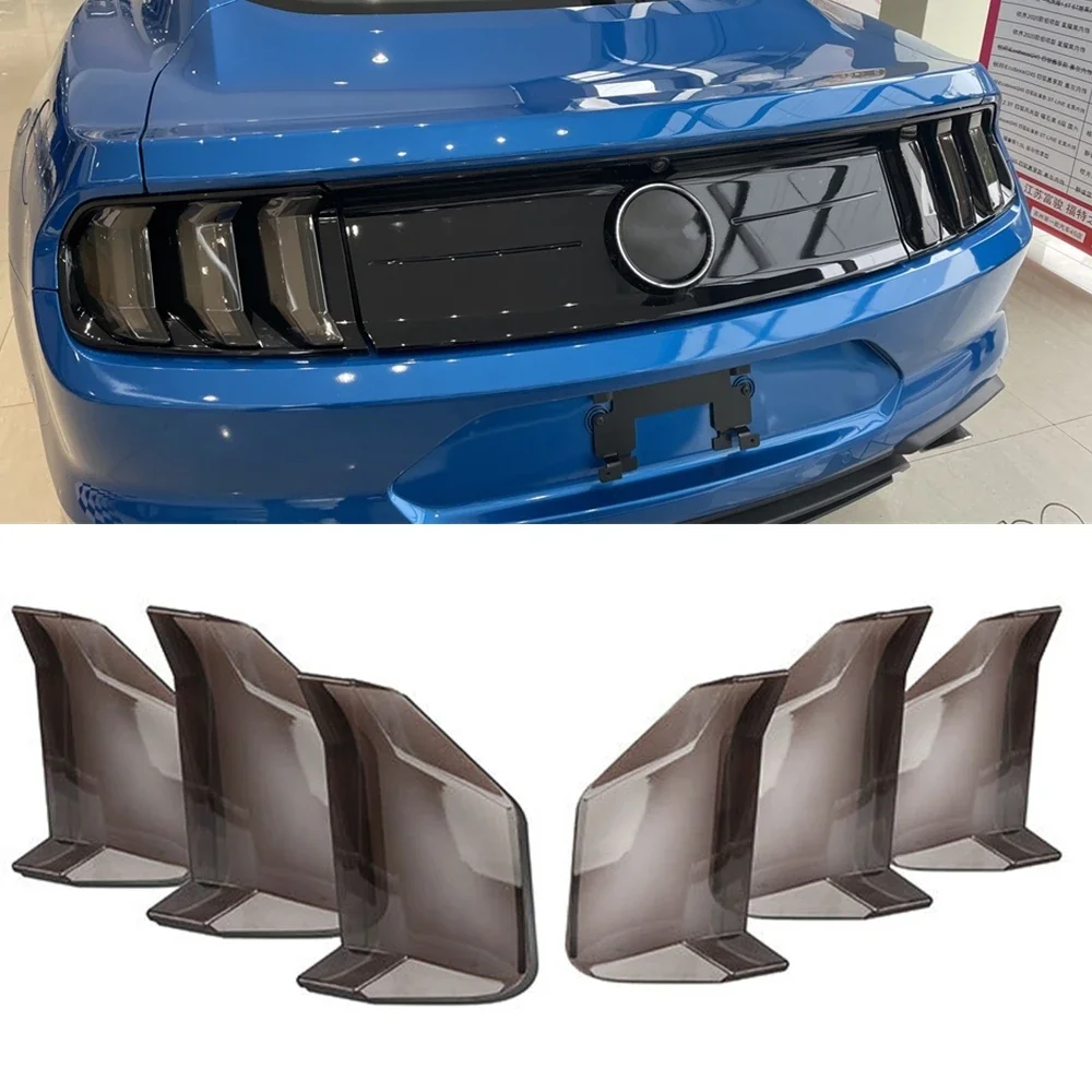 Новый! 6 шт. для Ford Mustang 2018 2019-2022 дымчато-черные линзы абажур заднего фонаря крышка