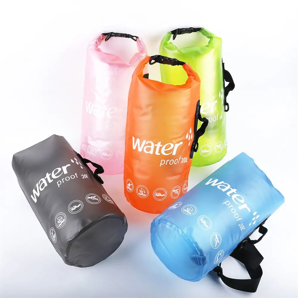 20L Outdoor Dry Sack Floating Waterproof Bag for Boating Kayaking Hiking Camping Rafting Fishing Foldable Water Sports Bag