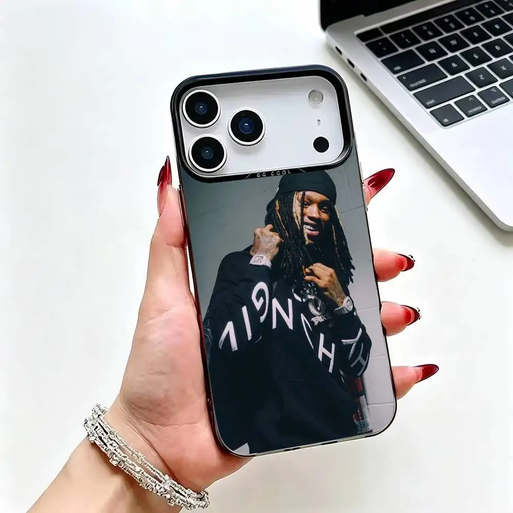 Фото Чехол для телефона R-Raper K-King V-Von для iPhone 17, 16, 15, 14, 13, 12, Plus, Pro Max, цветной серебристый чехол. №2