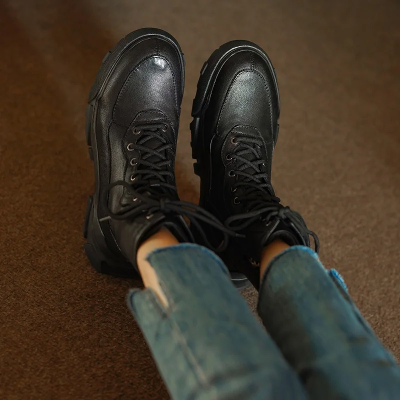 Женские ботильоны повседневные стильные короткие ботинки осенне-весенняя