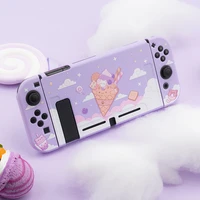 ice cream cat switch protective shell ns joycon controller protection case gaming handle cover for nintendo switch accessories