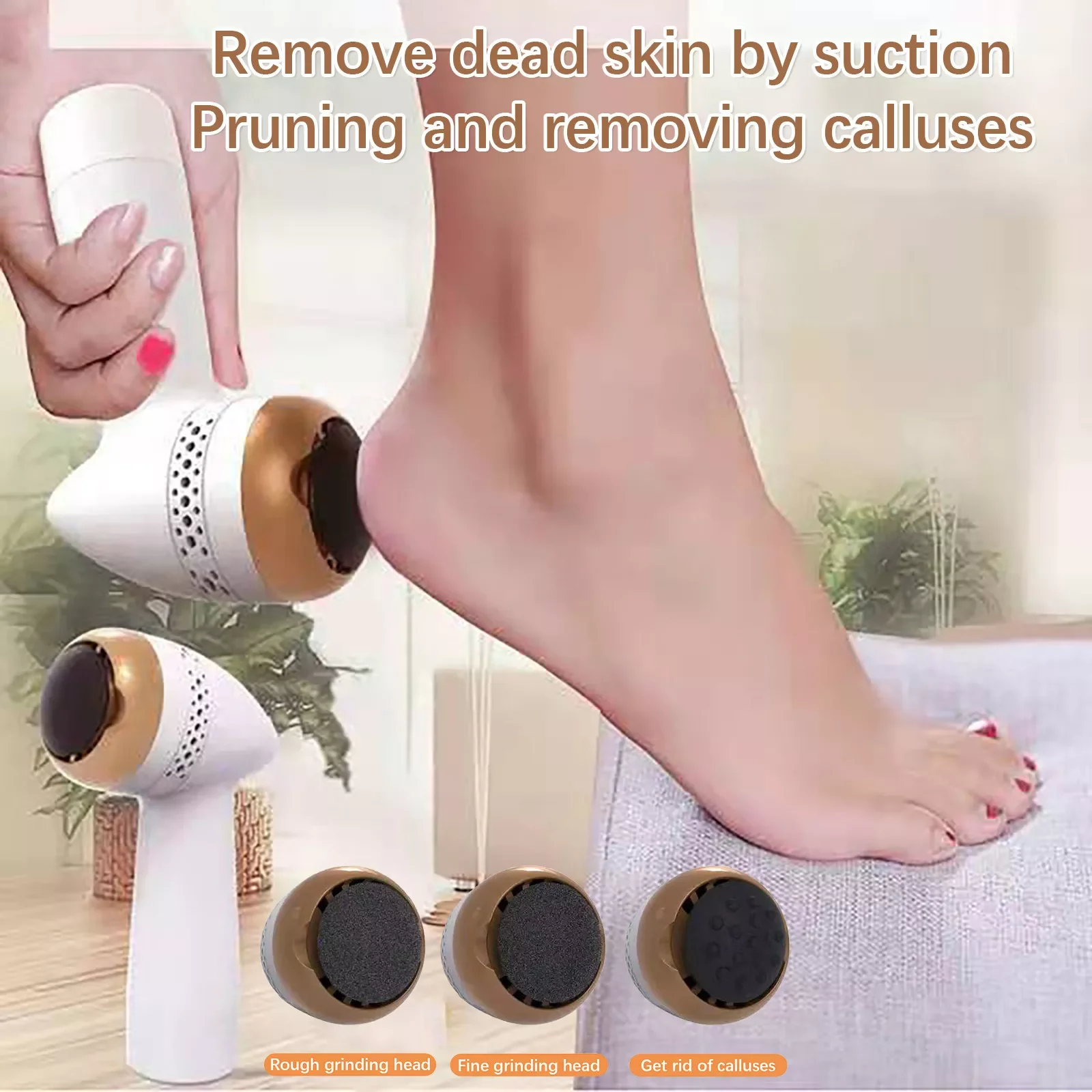 

NEW Foot Grinder Vacuum Callus Remover Foot Pedicure Tools Rechargeable Foot Files Clean Tools For Hard Cracked Skin#g