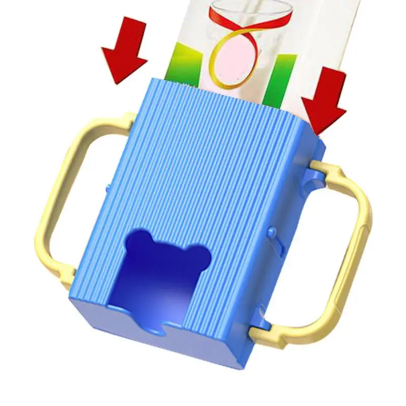 

Baby Learning Cup With Dual Handles Adjustable Capacity Leak-Proof Baby Cup Bottle BPA Free Milk Drink Holder Anti-Squeeze Cup