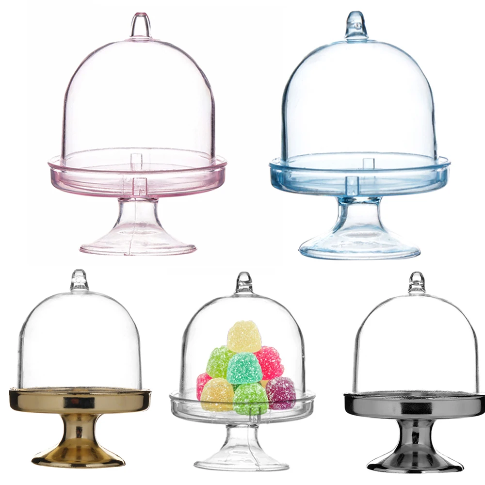 

1PC Plastic Transparent Table Tray Candy Box Sugar jar Kids Gift Storage Box Cookies Container Home Decoration