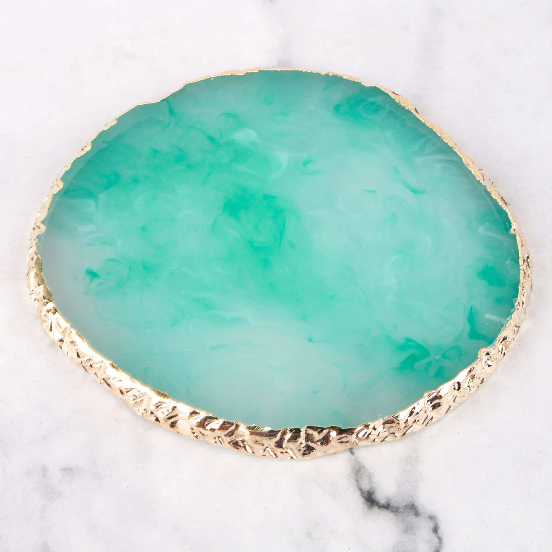 

Nail Enhancement Tool Gilt Edged Resin Color Palette Imitation Crystal Agate Color Palette