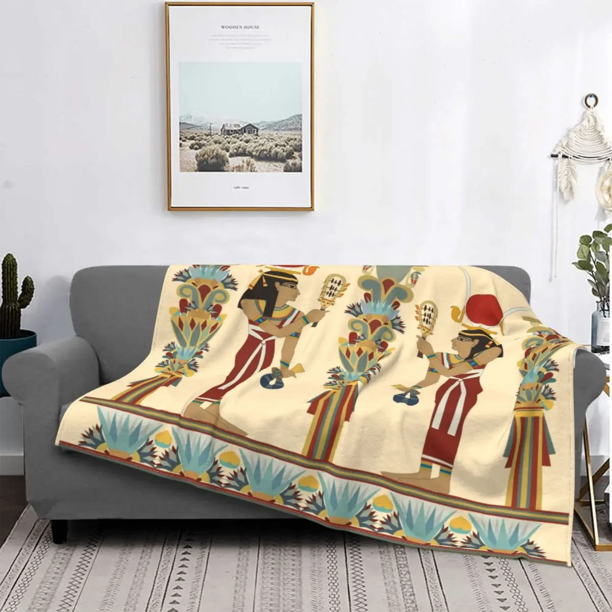 

Hathor Mistress Of The Offering Blanket Egyptian Egypt Ancient Bedspread Super Soft Quilt Sofa Bed Fleece Couch Fluffy Decor