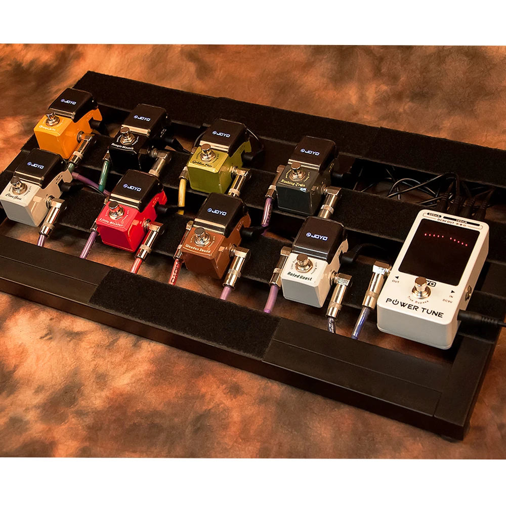 JOYO JF-18R гитарный педаль тюнера 2 в 1 блок питания для гитары и тюнер True Bypass запчасти