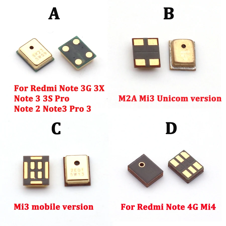 

5Pcs Inner MIC Receiver Speaker Microphone For Xiaomi Redmi Note 3G 4G 3 2 Note3 Note2 Pro 3S 3X Mi3 M3 MI 2A M2A Mi4 M4 4