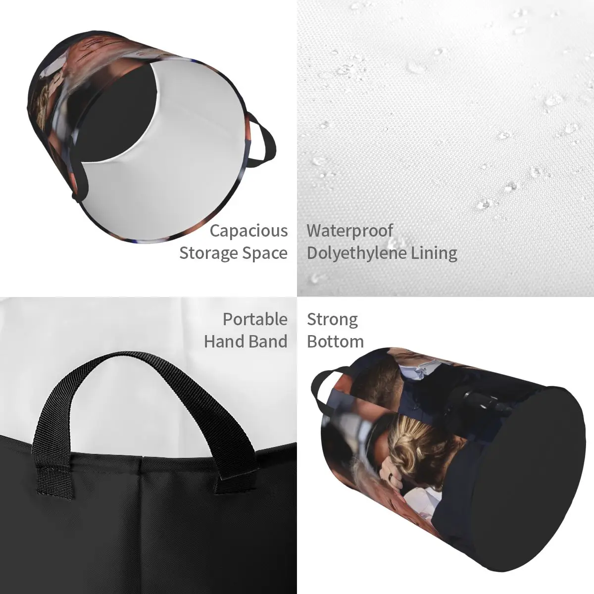 Пользовательская Дональд Трамп пуля проколола его уши корзина для белья