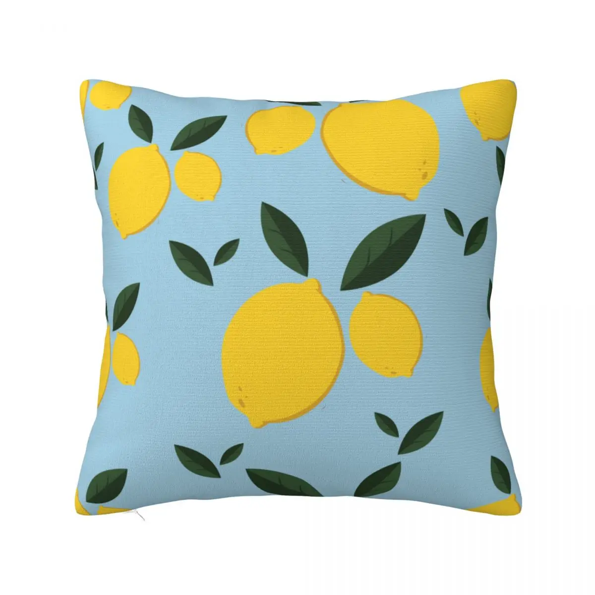 

Cute Fruit Lemon Pillowcase Printed Fabric Cushion Cover Decor Throw Pillow Case Cover Home Zippered 40X40cm