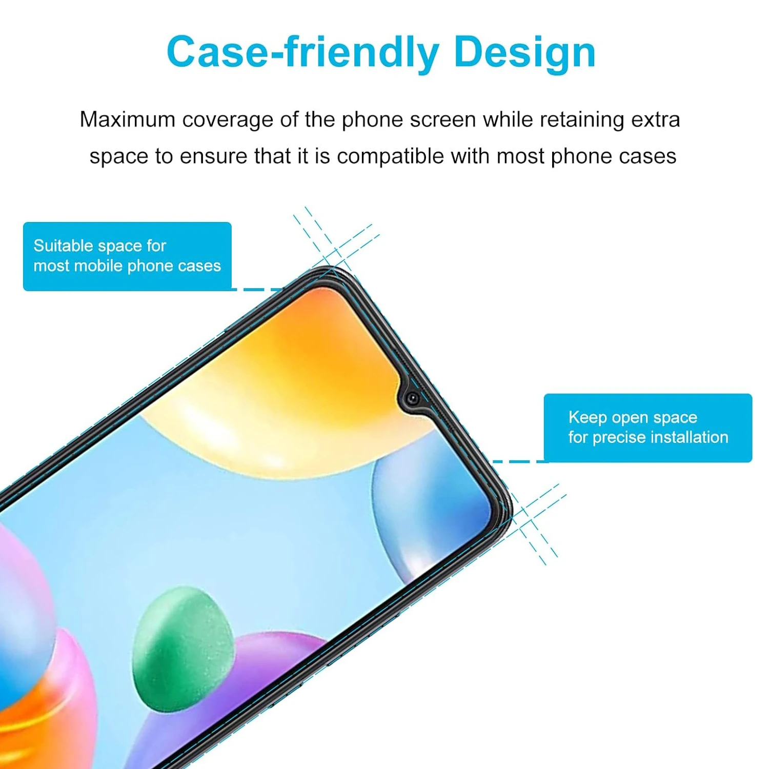 2/4 шт. закаленное стекло для Xiaomi Redmi 10C Защитная стеклянная пленка экрана