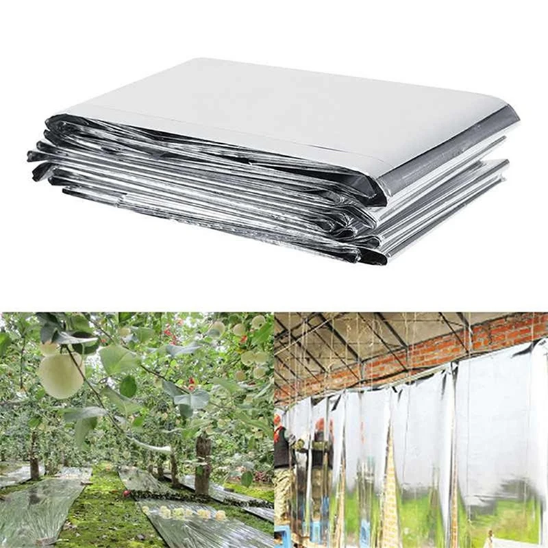 

Silver Mylar Highly Reflective Films 210x120cm for Grow Tent Room Garden Greenhouse Farming Increase Plant Growth