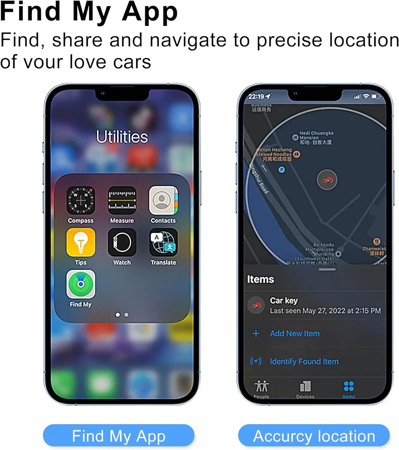 Мини-GPS-локатор OBD для автомобиля работает с приложением Apple Find My