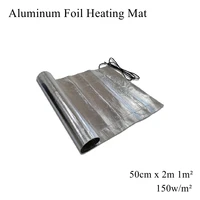 1m² Square Aluminium Foil Heating Mat Warm Pad Rug Heater Waterproof Shell Twin Conductor Cable Under Floor Ceramic Tile Cement