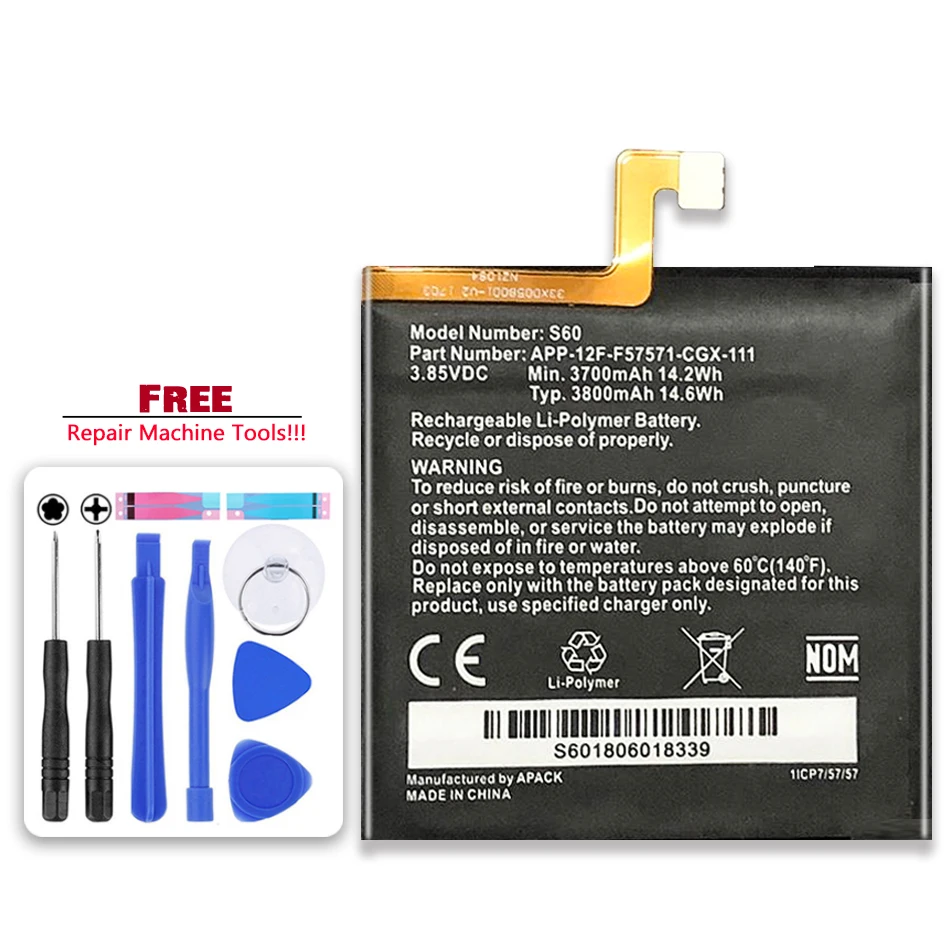 

Replacement Battery 3800mAh For Cat S60 Mobile Phone