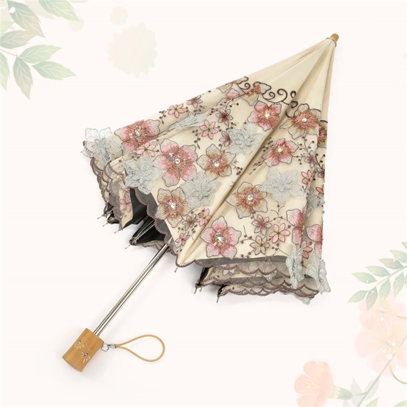 

Kawaii Girls зонтики с принтом на тематику Аниме Высокое качество мужской китайский ветрозащитный складной зонт Винтажный кружевной Sombrilla бытовые товары