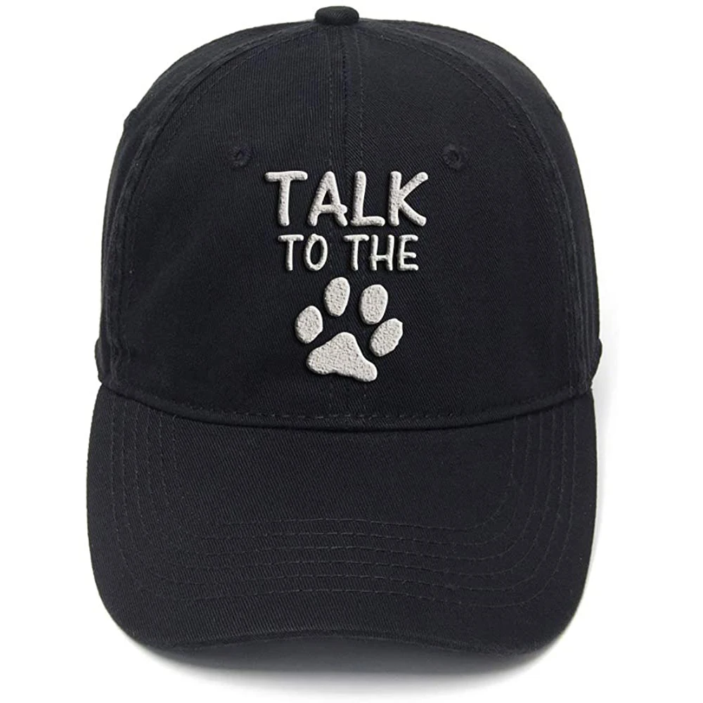 

Lyprerazy Talk with The Paw Dog, хлопковая регулируемая бейсболка унисекс в стиле хип-хоп с принтом из флока