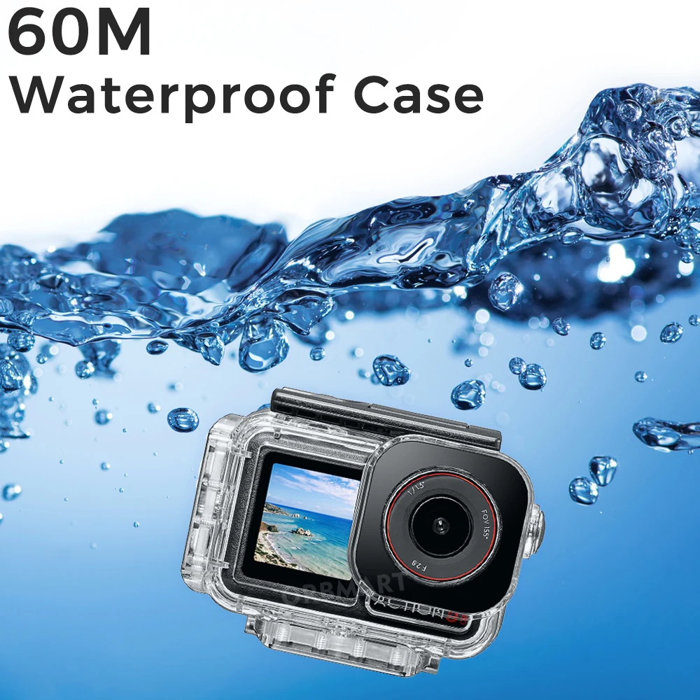 Фото Магнитный водонепроницаемый чехол для DJI OSMO Action 5 Pro 4, 3, 60 м, защитный чехол для подводного погружения, аксессуары для крепления №3
