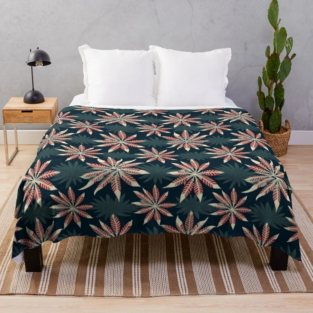 Лист жизни - бесшовное одеяло с узором Furoshiki Design милое для дивана тонкие одеяла