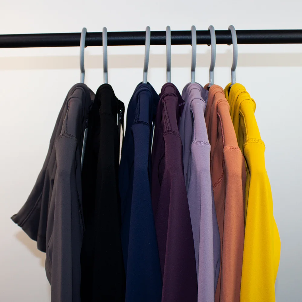 Luluwomen Yoga Sport Coat Loose Zipper Hooded Women's Sports Jacket Hoodies Thumb Hole Sportwear Gym Workout Hooded Top