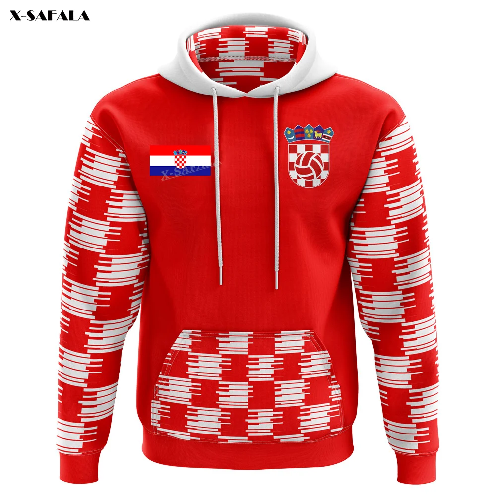 

Хорватия Европа страна футбол фанаты футбол 3D печать молния толстовка мужской пуловер свитшот с капюшоном Джерси спортивные костюмы Верхн...