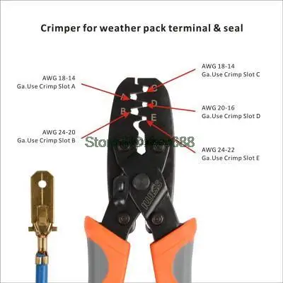 

IWISS обжимной инструмент для клемм Molex 14-24 AWG