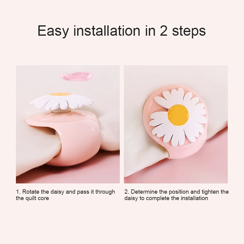 

Needle Free Anti Slip Fastener Blankets Fastener Clips Round Shape Covers Fastener Clip For Bed Sheet Clothes Safety Needleless