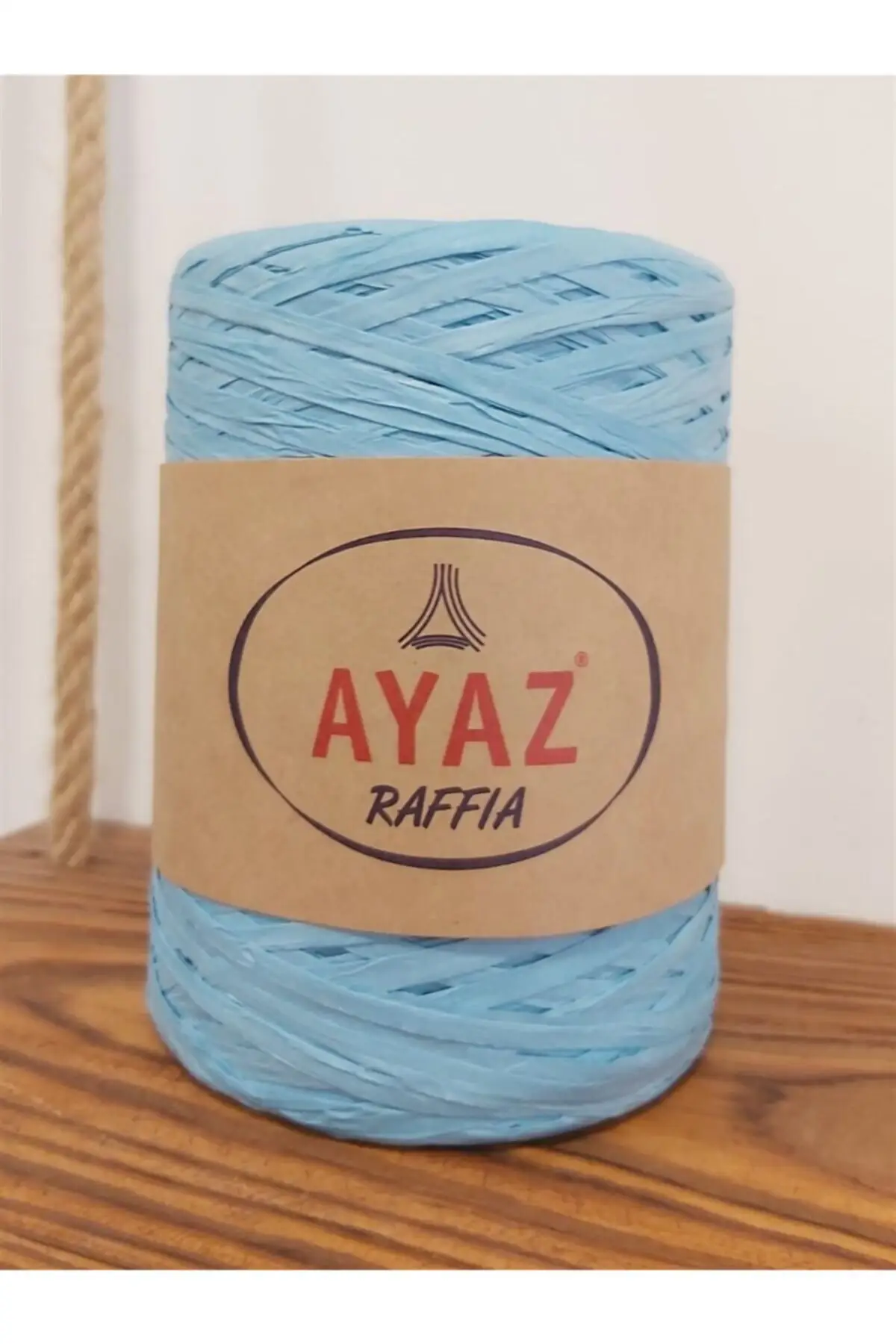 

Natural Raffia Paper Rope Tangle-Turquoise 25