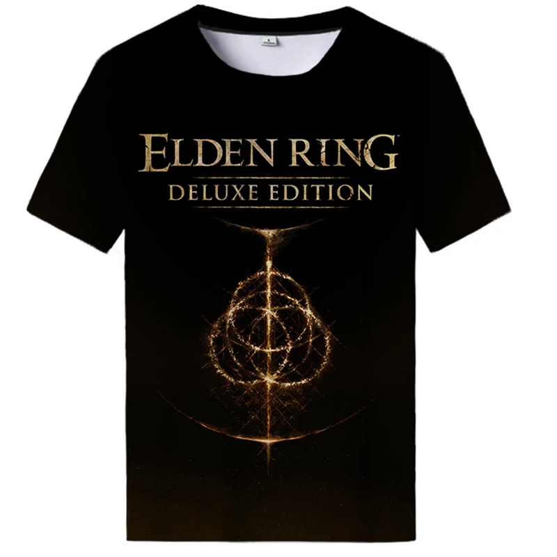 

Fashion Elden Ring Shirt Summer Casual 3d Print Elden Ring T Shirt for Men Funny Oversized Top Tees Round Neck Streetwear Tops